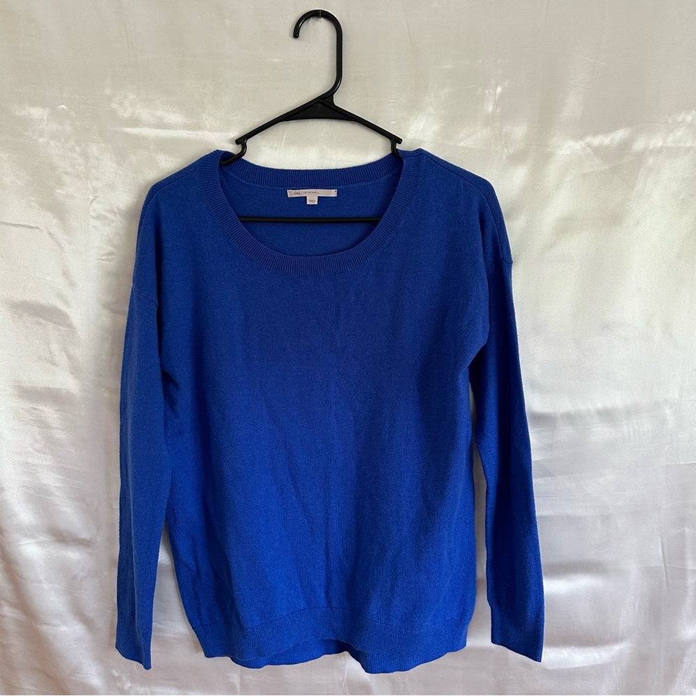 Gap Sweater Womens Extra Small Blue Pullover Wool Blend